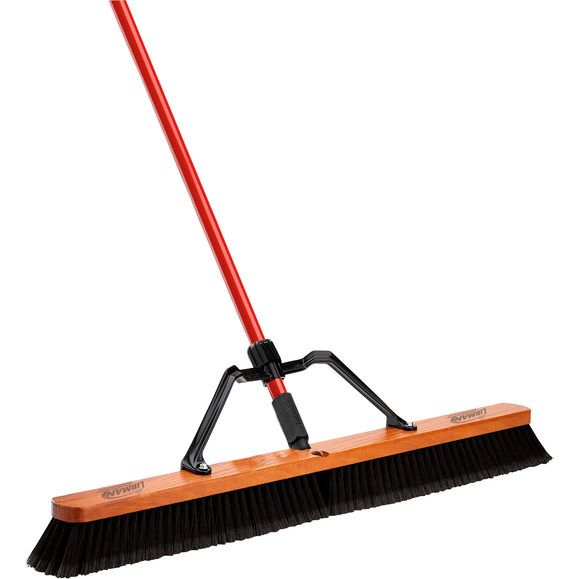 Libman 36in. Smooth Sweep Broom, 3-Pack Case, 60in.L Brace Handle, Model# 850003
